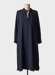 Rochie midi mâneci lungi mâneci lungi albastru TOUPY femme