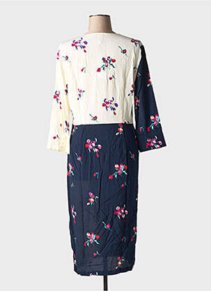Rochie midi imprimeu floral mâneci lungi bej TOUPY femeie