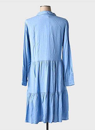 Rochie midi mâneci lungi mâneci lungi albastru MSCH COPENHAGEN femeie
