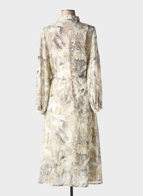 Rochie lungă bej MSCH COPENHAGEN femeie