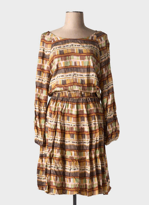 Rochie midi maro JOHANNA PARIS femeie