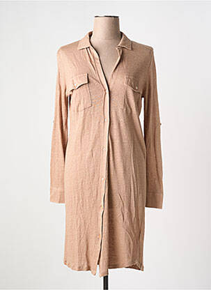 Rochie midi roz MAJESTIC FILATURES femeie