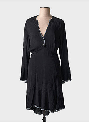 Rochie midi mâneci lungi mâneci lungi negru SCOTCH & SODA femeie