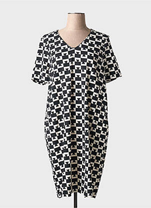 Rochie midi mâneci scurte mâneci scurte negru ZILCH femeie