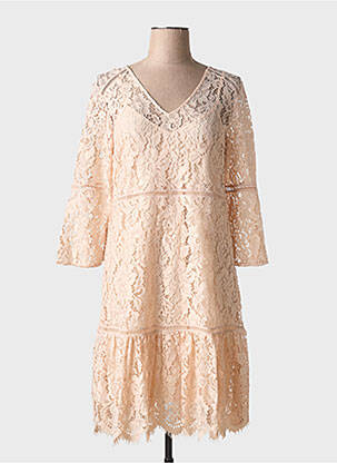 Rochie midi mâneci 3/4 mâneci 3/4 roz MARC AUREL femeie