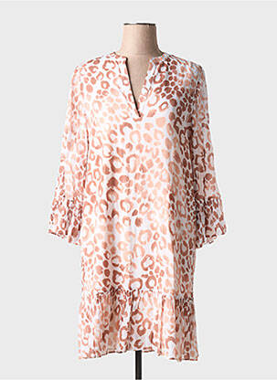 Rochie midi mâneci 3/4 mâneci 3/4 roz MARC AUREL femeie