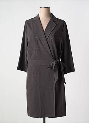 Rochie midi mâneci lungi mâneci lungi gri YAYA femeie