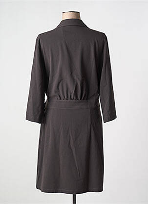 Rochie midi mâneci lungi mâneci lungi gri YAYA femeie