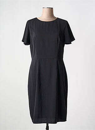 Rochie midi croială fluidă mâneci scurte negru ANONYME DESIGNERS femeie