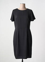 Rochie midi croială fluidă mâneci scurte negru ANONYME DESIGNERS femme