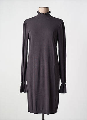 Rochie pulover elasticitate mâneci lungi gri YAYA femeie