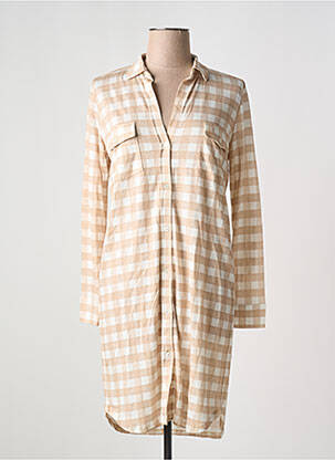 Rochie scurtă bej MAJESTIC FILATURES femeie