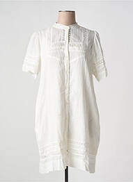 Rochie scurtă mâneci scurte mâneci scurte alb HARTFORD femme
