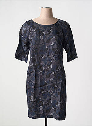 Rochie scurtă mâneci scurte mâneci scurte albastru YAYA femeie