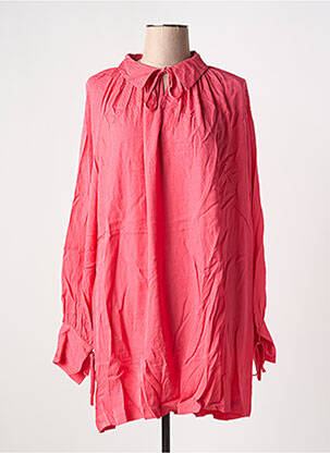 Rochie scurtă croială fluidă mâneci lungi roz ATTIC AND BARN femeie