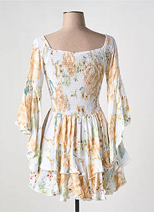 Rochie scurtă mâneci 3/4 mâneci 3/4 alb JAASE femeie