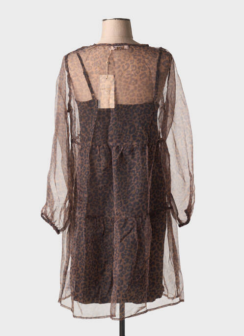 Rochie scurtă maro CREAM femeie