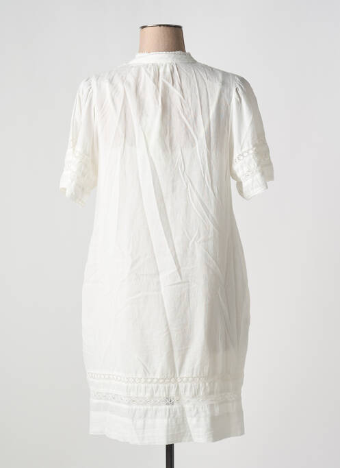 Rochie scurtă mâneci scurte mâneci scurte alb HARTFORD femme