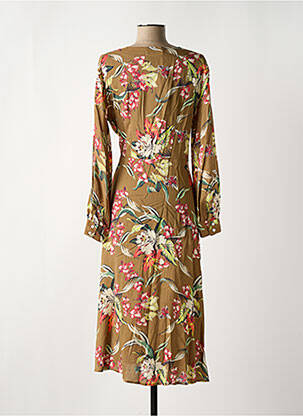 Rochie midi imprimeu floral mâneci lungi verde ALDO MARTIN'S femeie