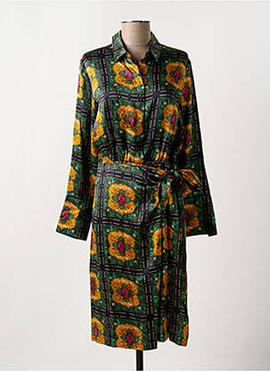 Rochie midi croială fluidă mâneci lungi verde SCOTCH & SODA femeie