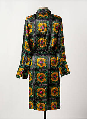 Rochie midi croială fluidă mâneci lungi verde SCOTCH & SODA femeie