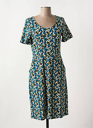 Rochie midi mâneci scurte mâneci scurte albastru ZILCH femeie