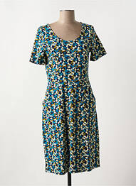 Rochie midi mâneci scurte mâneci scurte albastru ZILCH femme