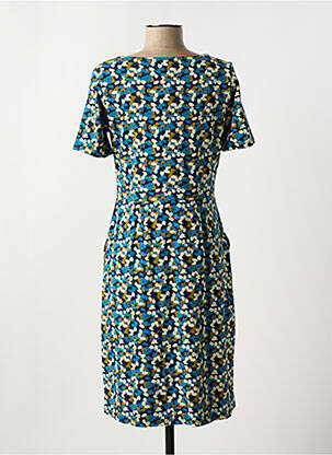 Rochie midi mâneci scurte mâneci scurte albastru ZILCH femeie
