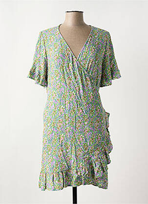 Rochie scurtă mâneci scurte mâneci scurte verde FABIENNE CHAPOT femeie