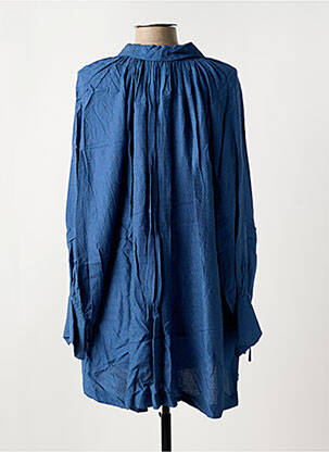 Rochie scurtă croială fluidă mâneci lungi albastru ATTIC AND BARN femeie