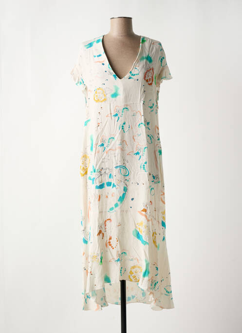 Rochie midi bej MAGNOLIA TRENDY femeie