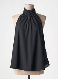 Top croială fluidă fără mâneci negru KOCCA femme