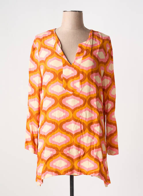 Tunică mâneci lungi portocaliu TOUPY femeie