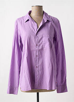 Cămașă croială dreaptă mâneci lungi violet AMOUR femeie