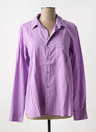 Cămașă croială dreaptă mâneci lungi violet AMOUR femeie