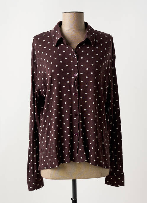 Cămașă maro MAJESTIC FILATURES femeie