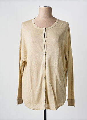 Vestă cu mâneci lungi bej MAYJUNE femeie