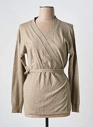 Cardigan petrecut maro MSCH COPENHAGEN femeie