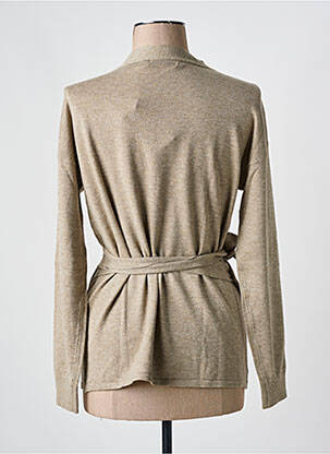 Cardigan petrecut elasticitate maro MSCH COPENHAGEN femeie