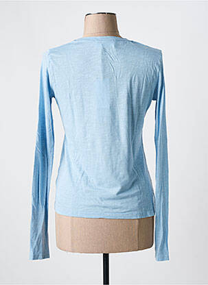Tricou mâneci lungi mâneci lungi albastru AMERICAN VINTAGE femeie