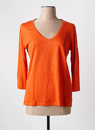 Tricou portocaliu MAJESTIC FILATURES femeie