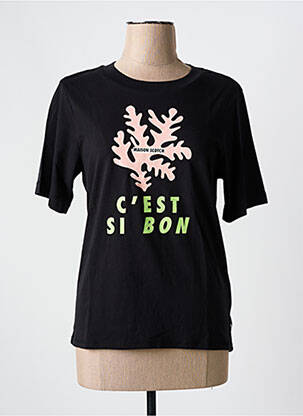 Tricou serigrafie mâneci scurte negru SCOTCH & SODA femeie