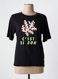 Tricou serigrafie mâneci scurte negru SCOTCH & SODA femeie
