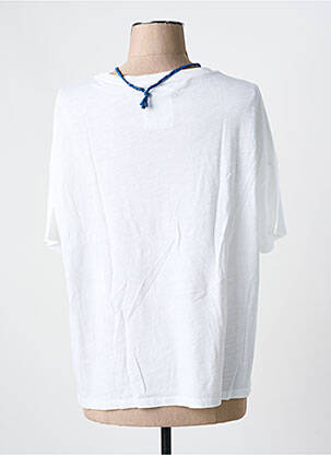 Tricou serigrafie mâneci scurte alb ONE TEE X VERONICA LOUBRY femeie