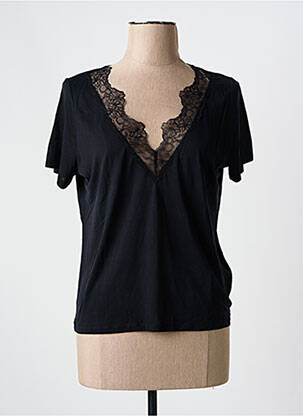 Tricou negru MAJESTIC FILATURES femeie