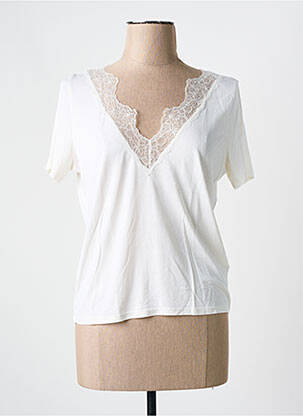 Tricou bej MAJESTIC FILATURES femeie