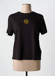 Tricou serigrafie mâneci scurte maro SCOTCH & SODA femme