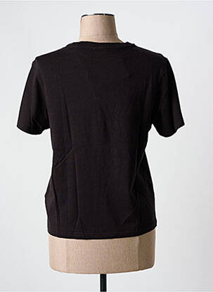 Tricou serigrafie mâneci scurte maro SCOTCH & SODA femeie