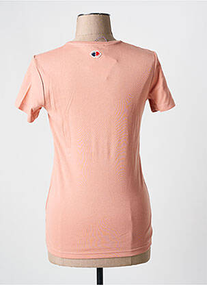Tricou serigrafie mâneci scurte roz LA PETITE FRANCAISE femeie