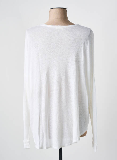 Vestă cu mâneci lungi alb MAYJUNE femeie